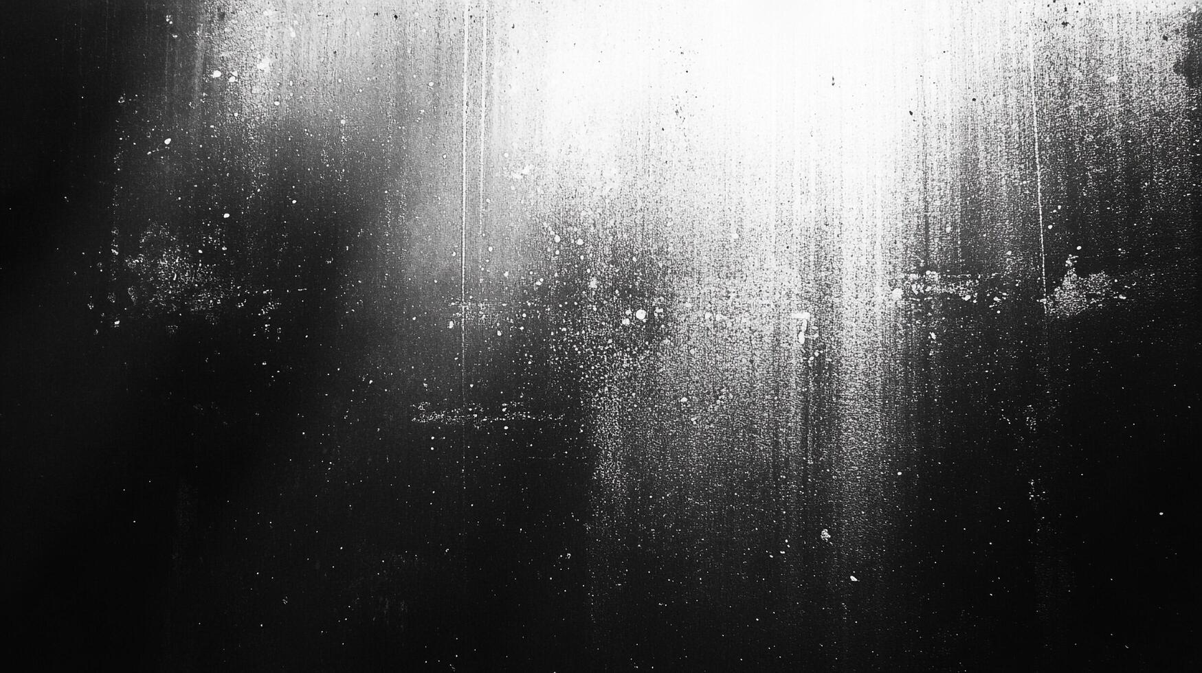 High contrast abstract featuring a gradient from dark to light with textured splashes and streaks, creating a dynamic visual effect. photo