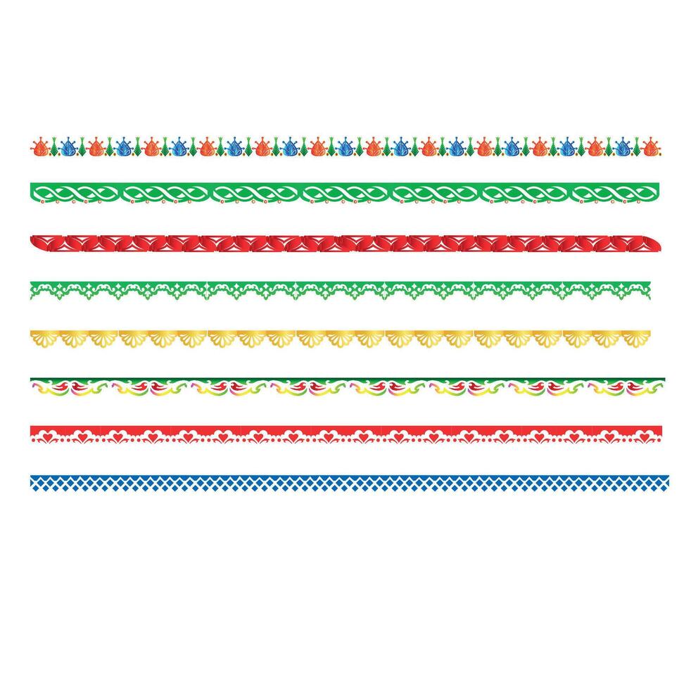 Creative decorative border abstract colorful illustration vector