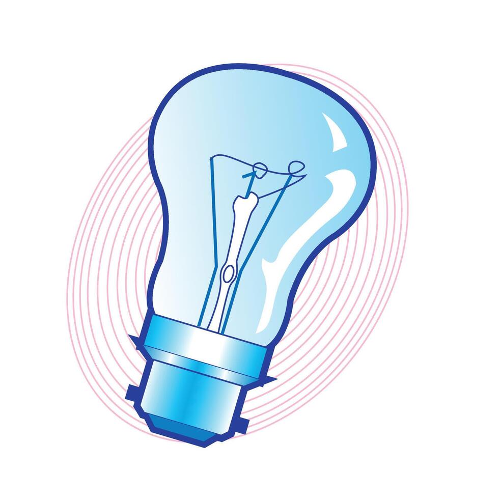 Light bulb Creative Colorful Art vector