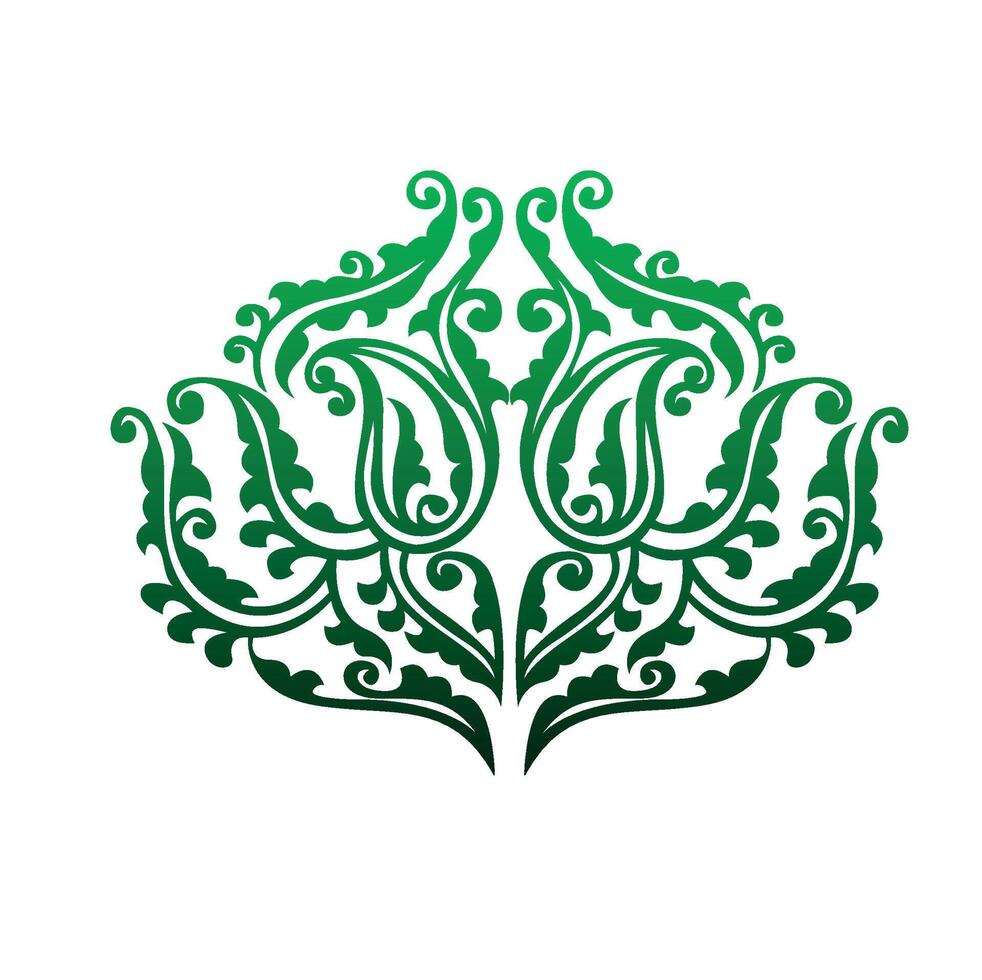 creative floral decorative ornament isolated abstract illustration vector