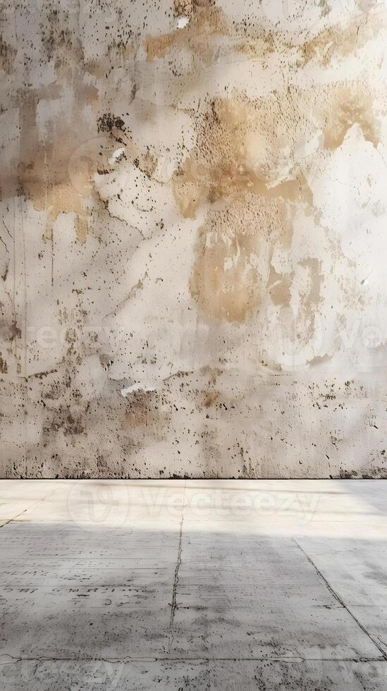 Weathered Grunge Concrete Wall and Floor Background photo