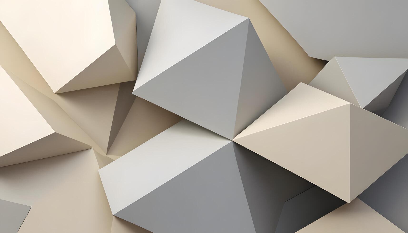 Geometric Shapes Abstract Background with Neutral Tones and Minimalist Style photo