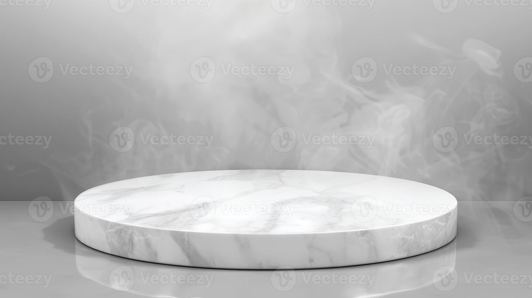 A white marble table with smoke coming out of it photo