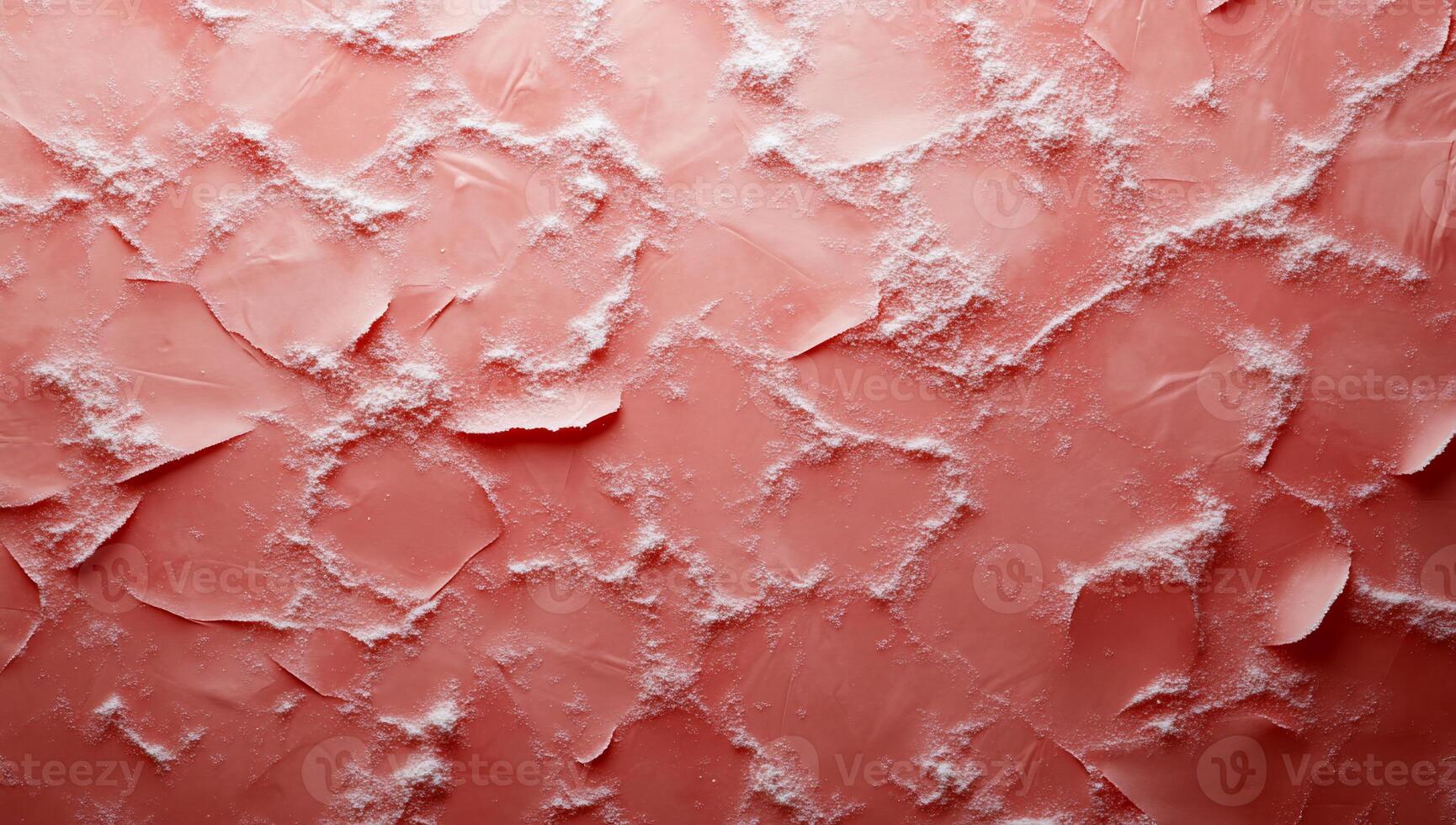 Close-up view of textured pink surface resembling cracked material. photo