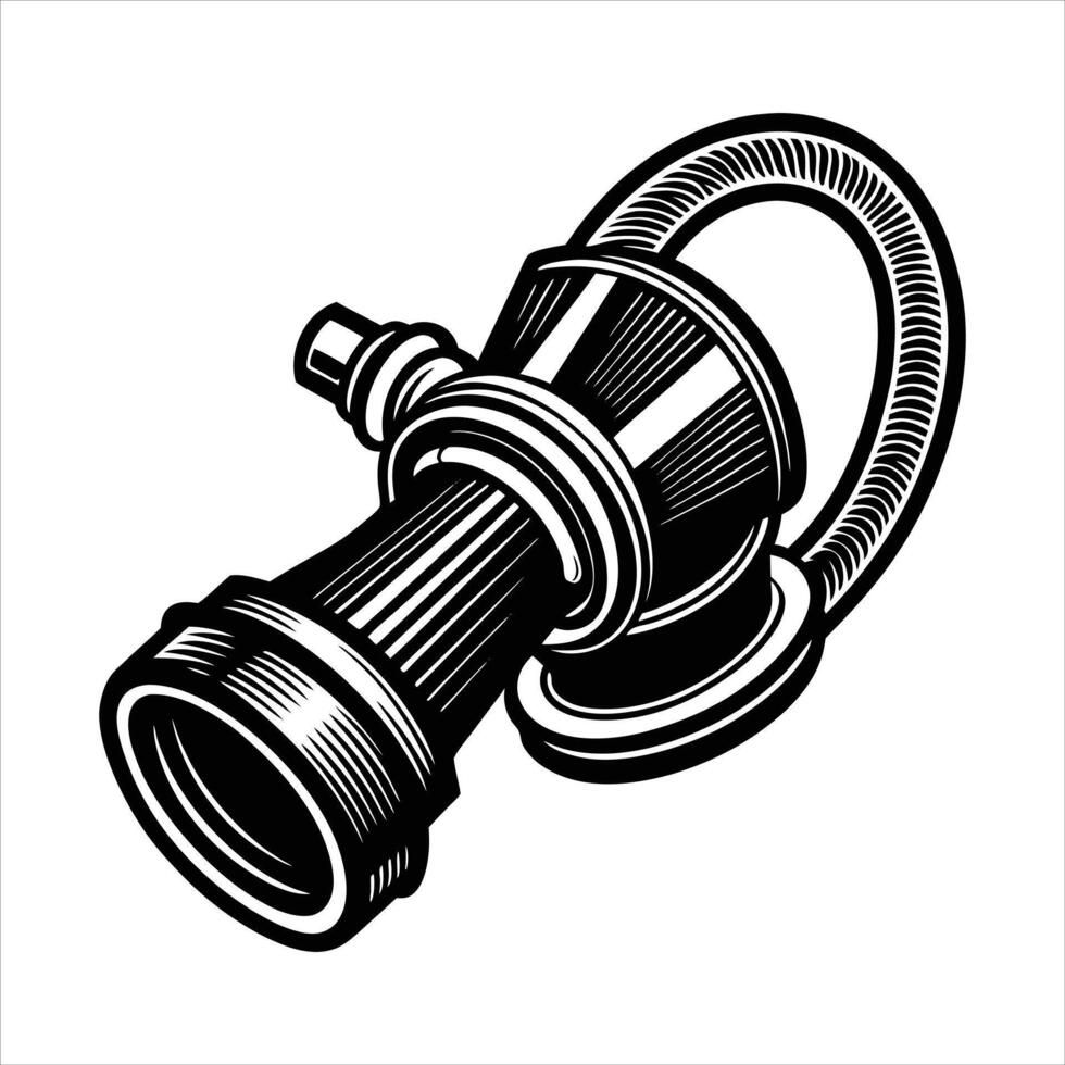 Fire Hose Nozzle. vector
