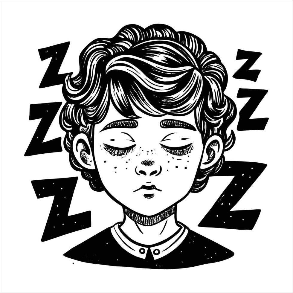 Cartoon Sad Boy vector