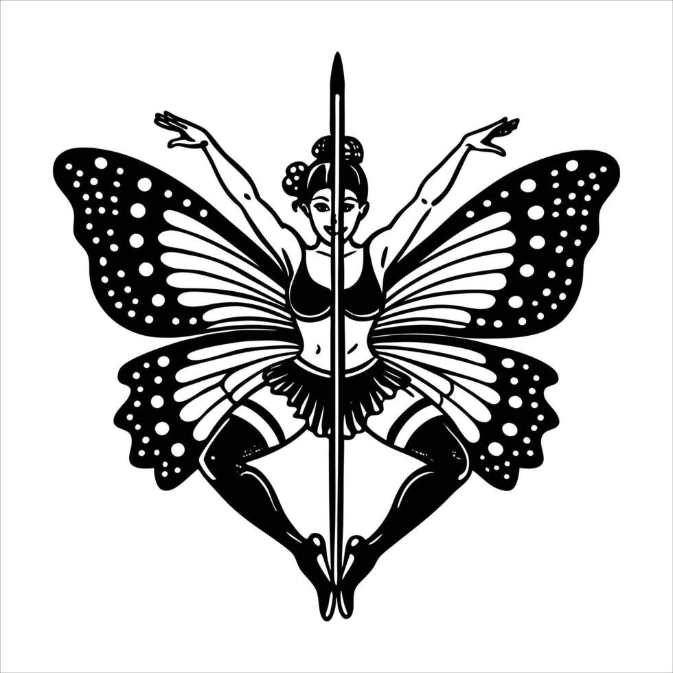 Whimsical Fairy Flight vector