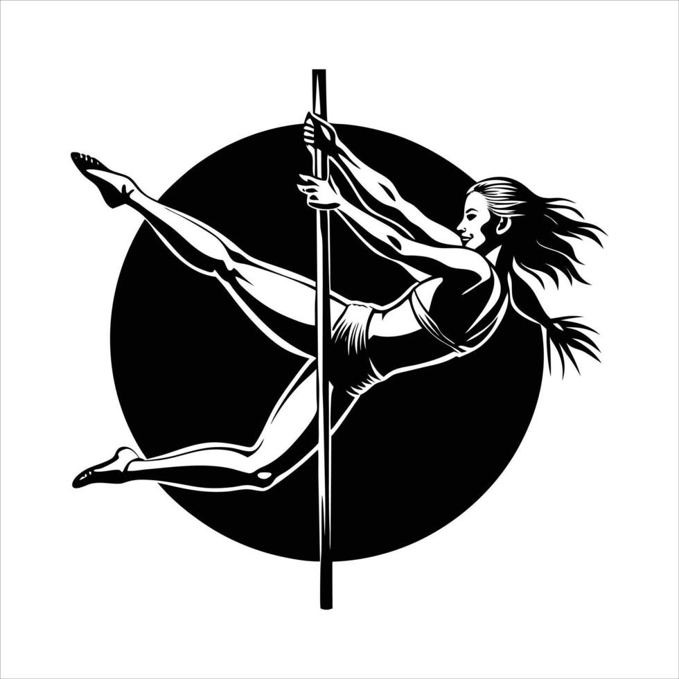 Pole Dance Elements vector