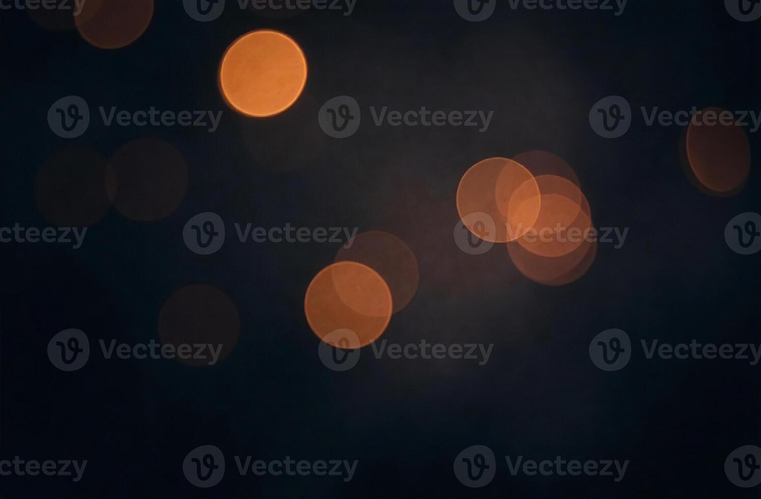 Abstract round sparkling bokeh lights black moves photo