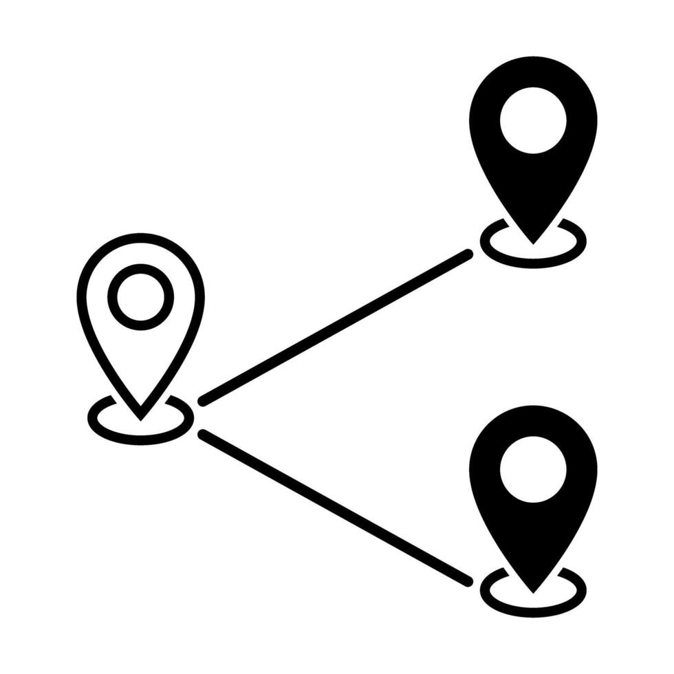 Location icon, illustration. Flat design style, easy to edit. vector