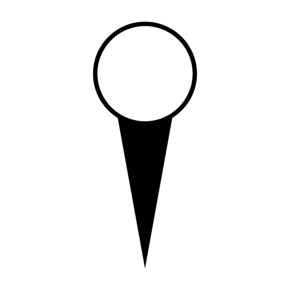 Map pointer icon on white background. illustration. Eps 10. vector