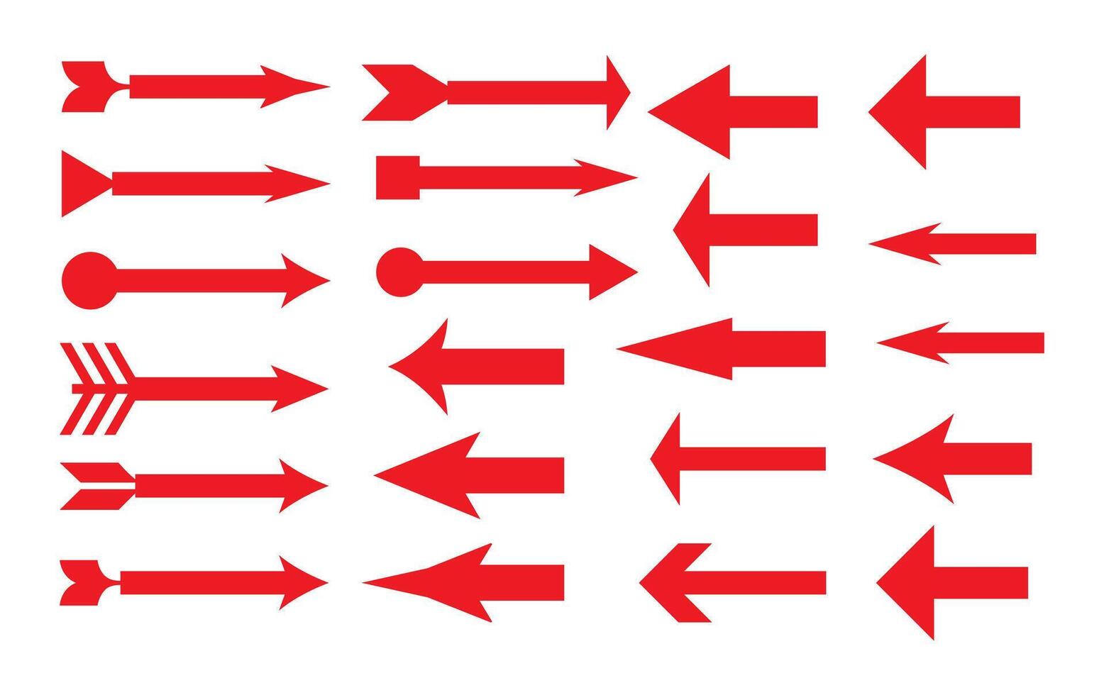 Arrow collection. Arrow, Cursor, Modern simple arrows. illustration. vector