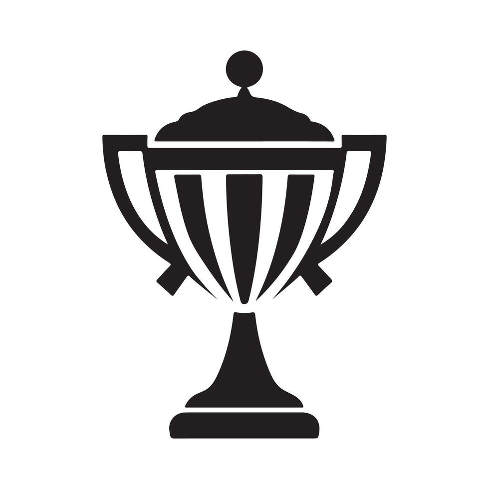 Trophy cup icon. Winner cup vector