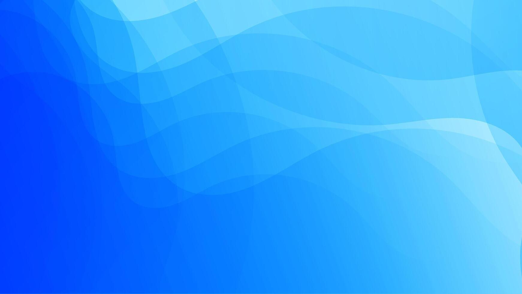 Abstract Blue Wave Background. vector