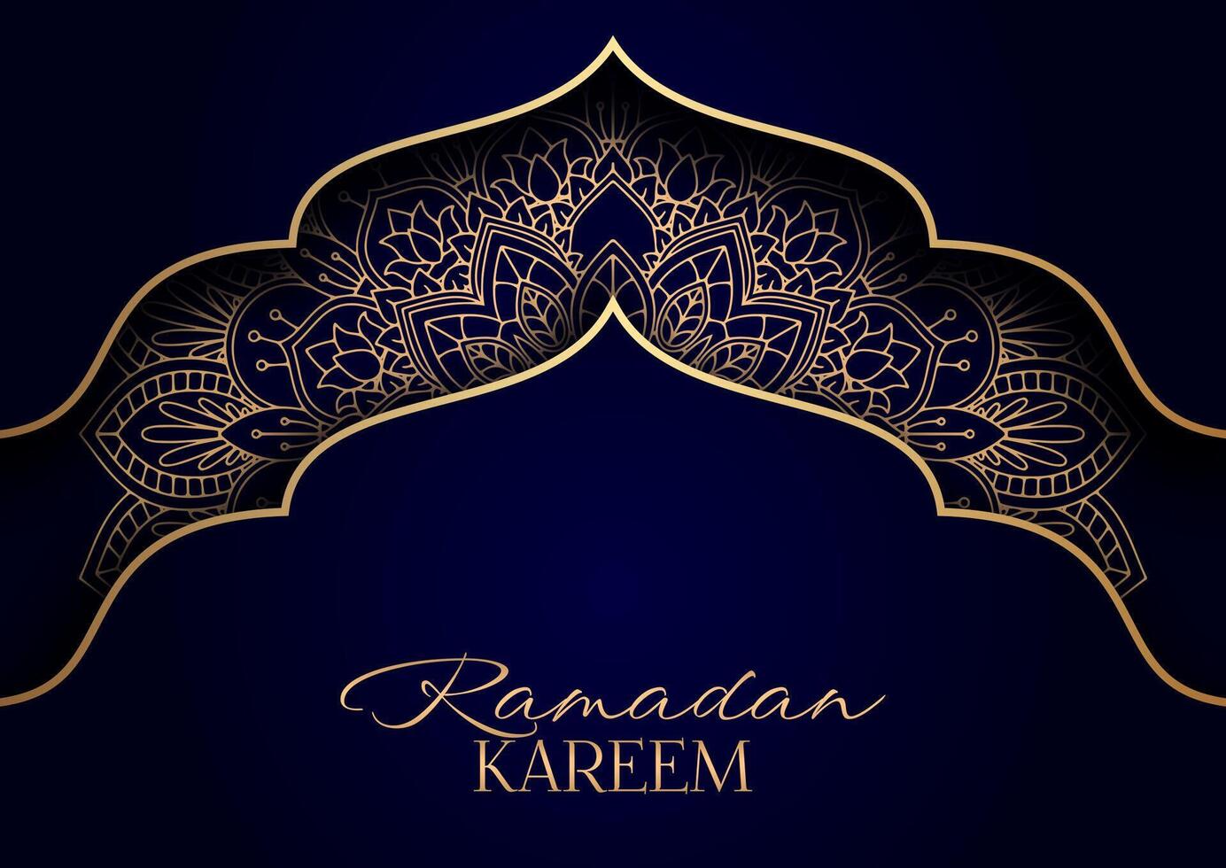 Decorative background with a Ramadan themed design vector