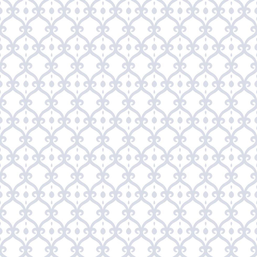 Classic vertical seamless pattern for wallpaper. Grey repeating background with interconnected curves. Elegant backdrop for textile, linen, silk, scarf, web, invitation. vector