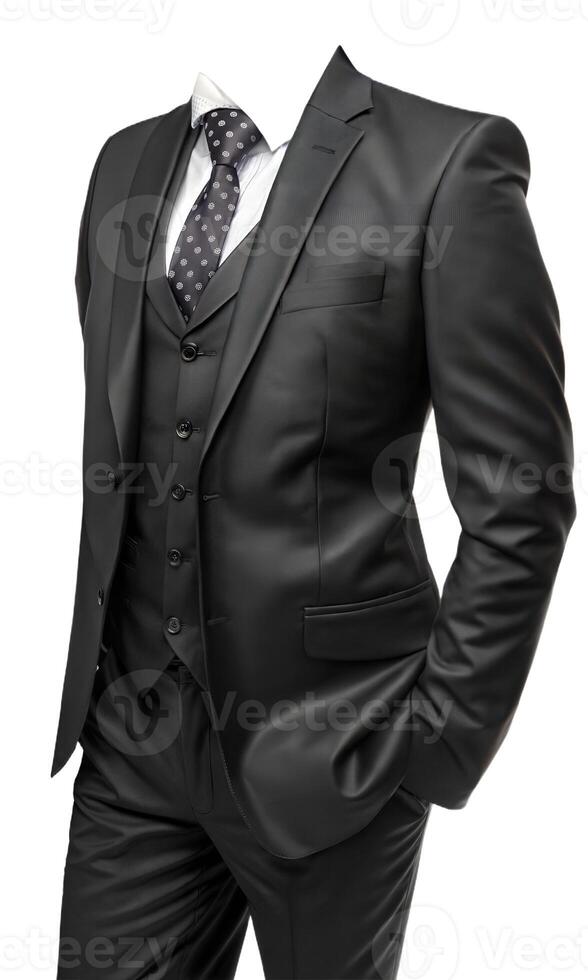 A man in a suit and tie is posing photo