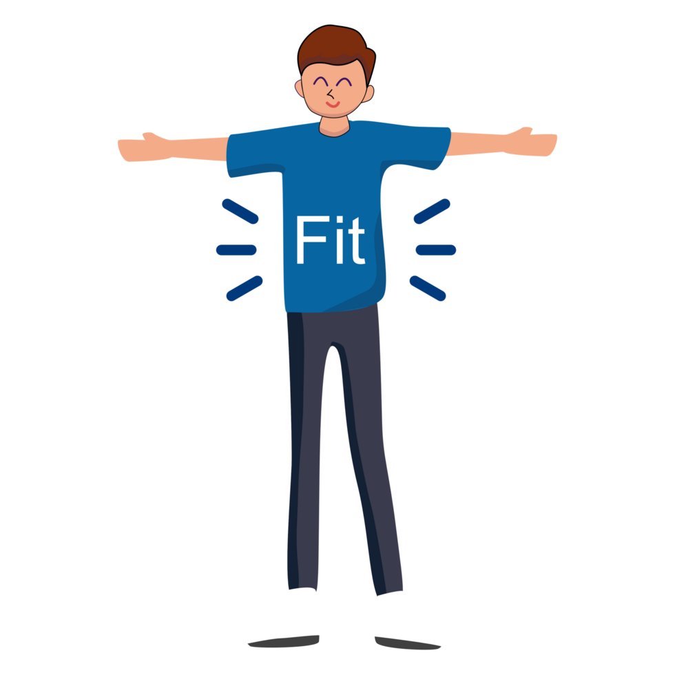 The cartoon boy just had the fitting of shirt png