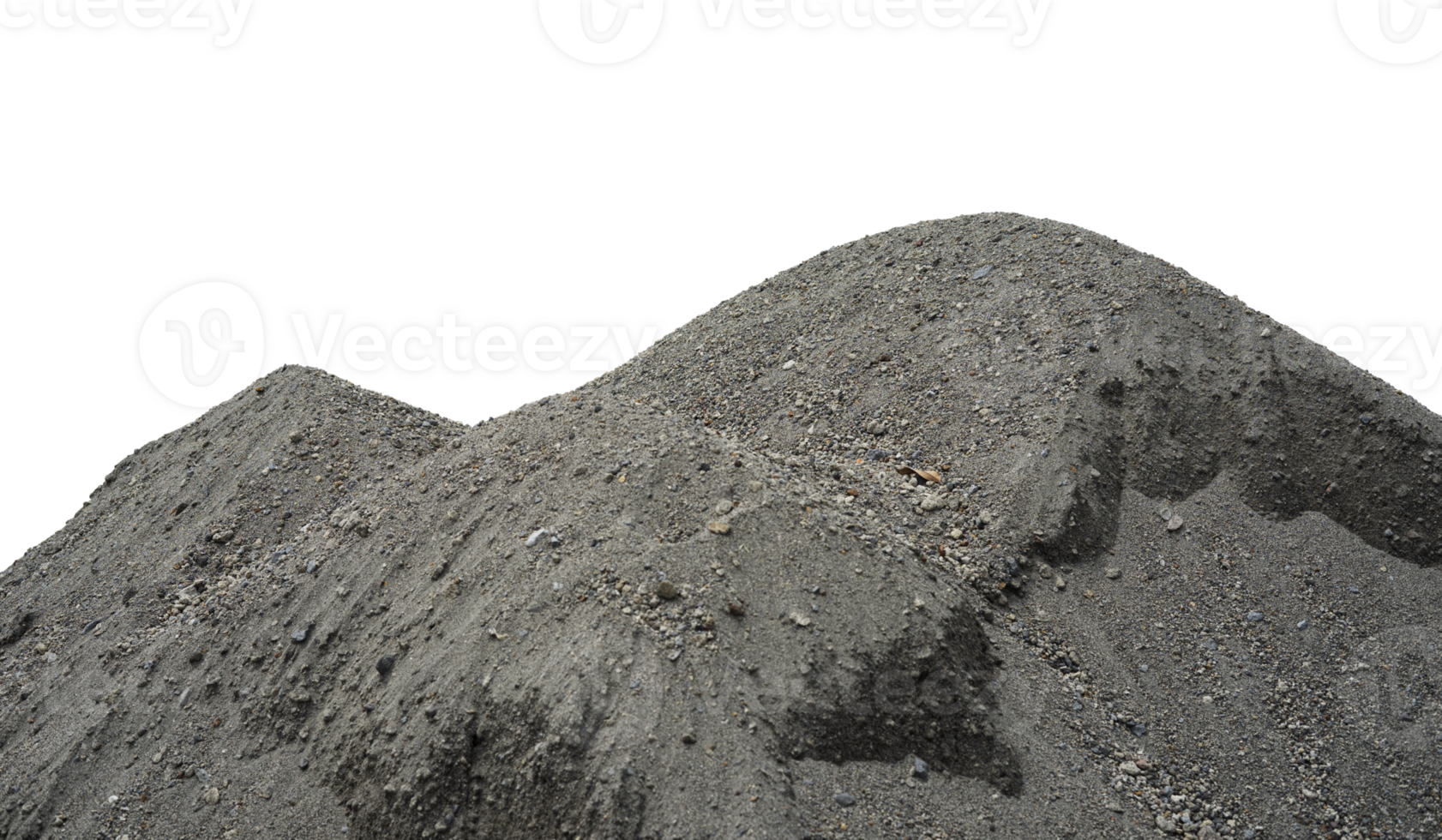stack of sand for construction isolated png