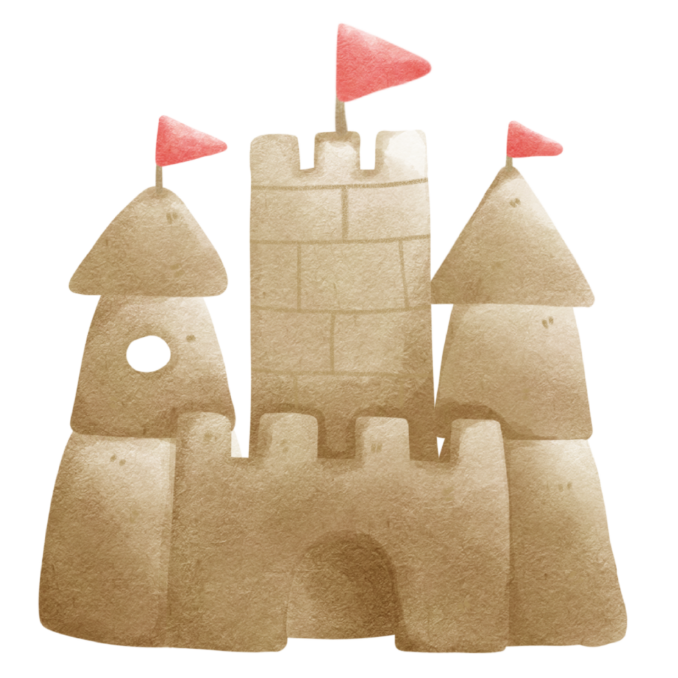 sand castle beach summer png