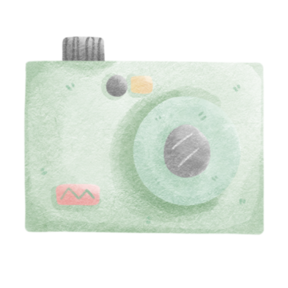 green camera transparent background png