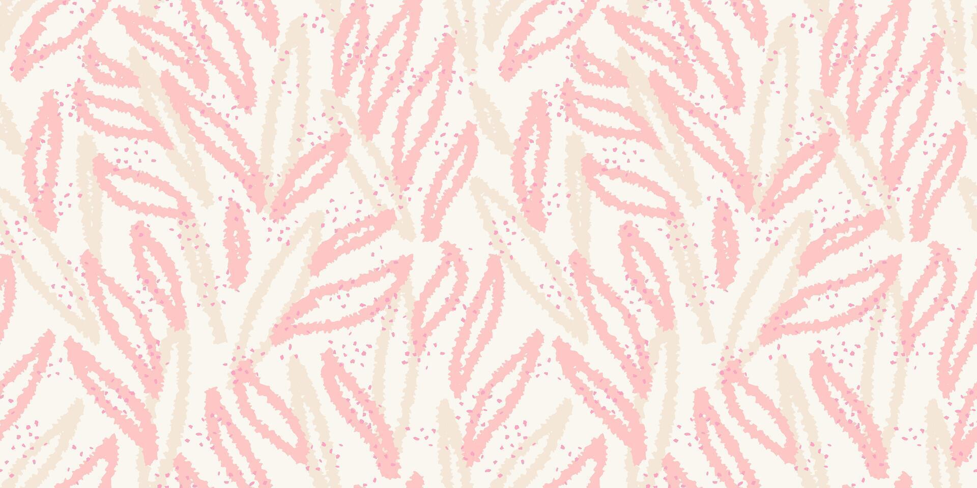 Unique abstract organic shapes seamless pattern. Hand drawn sketch creative forms print. pastel background. Contemporary minimalist ornament. vector