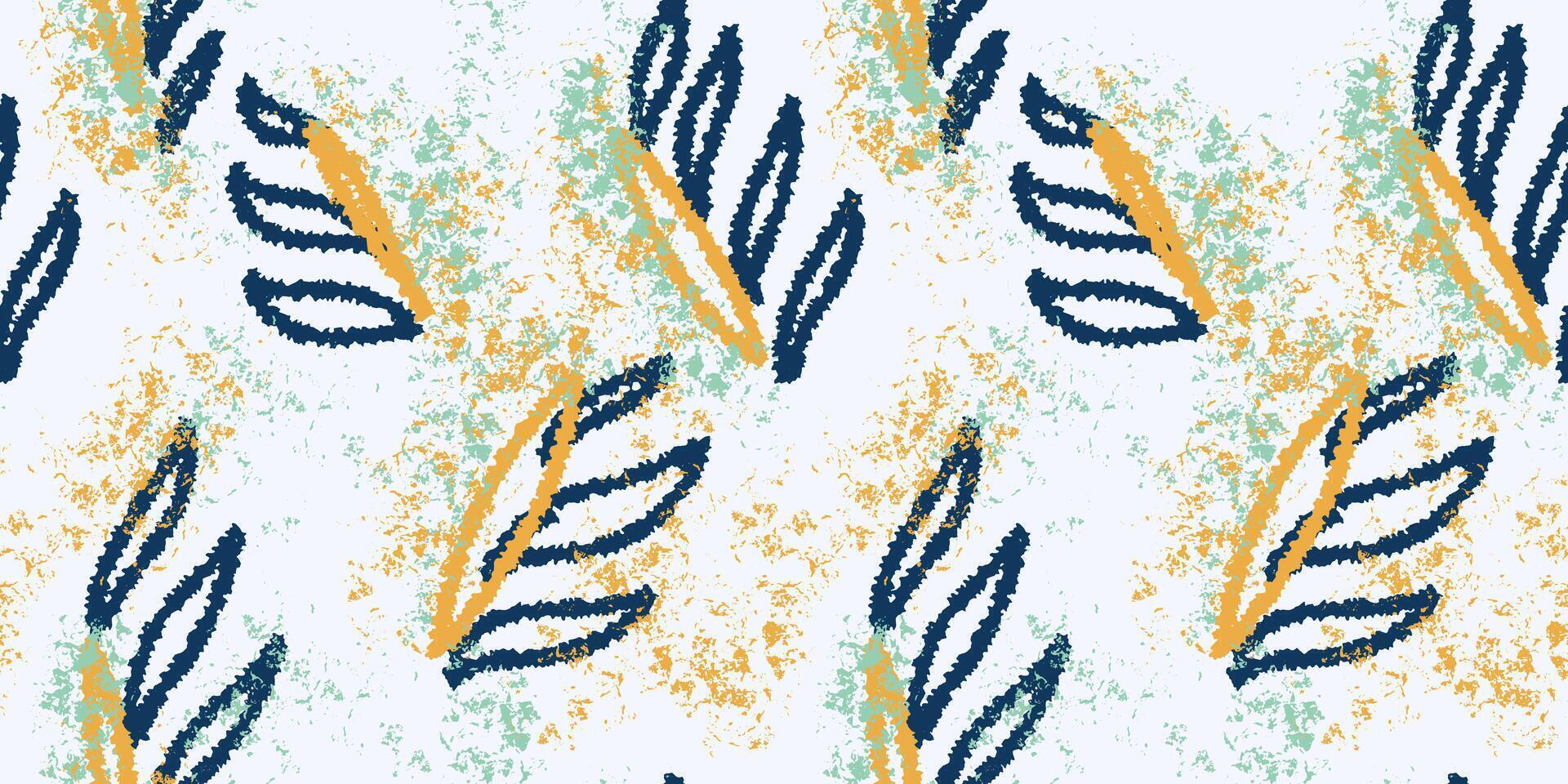 Strokes brush abstract organic shapes seamless pattern. hand drawn. Contemporary repeated ornament. Colorful splashes of paint on a light background. vector