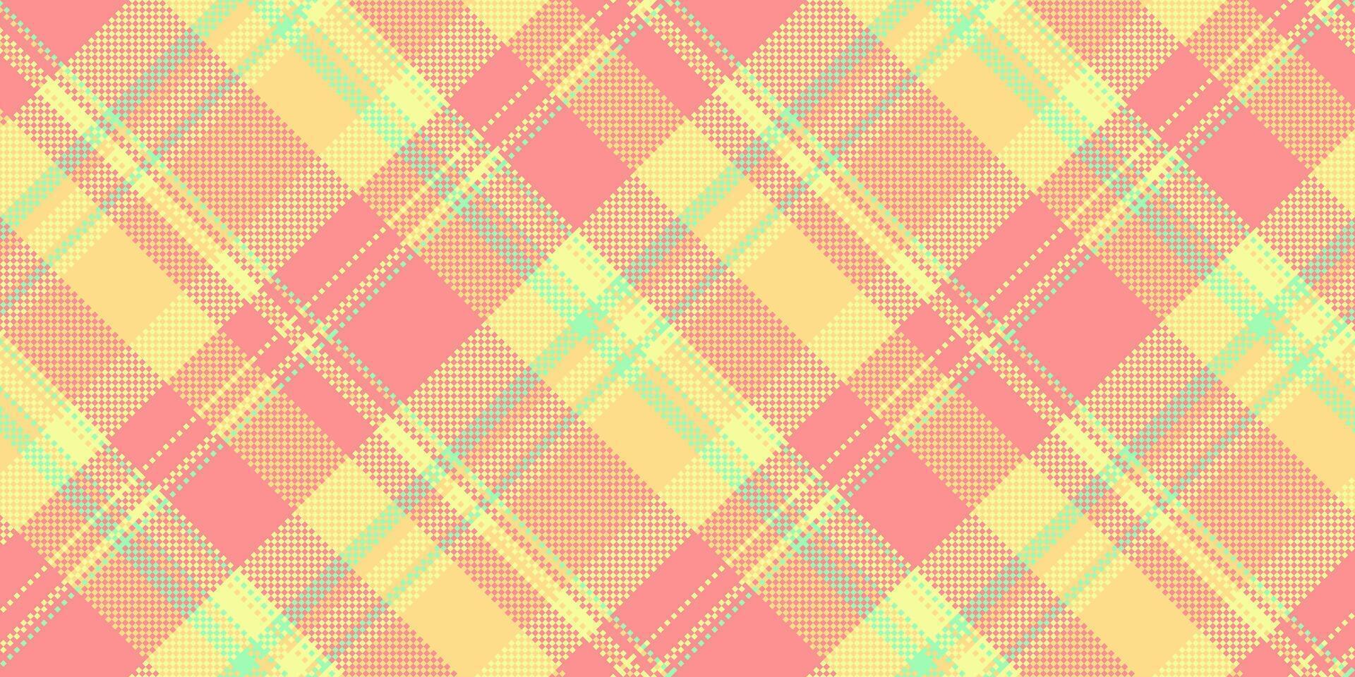 Hispanic tartan background plaid, kind textile check pattern. Japanese texture seamless fabric in red and amber colors. vector