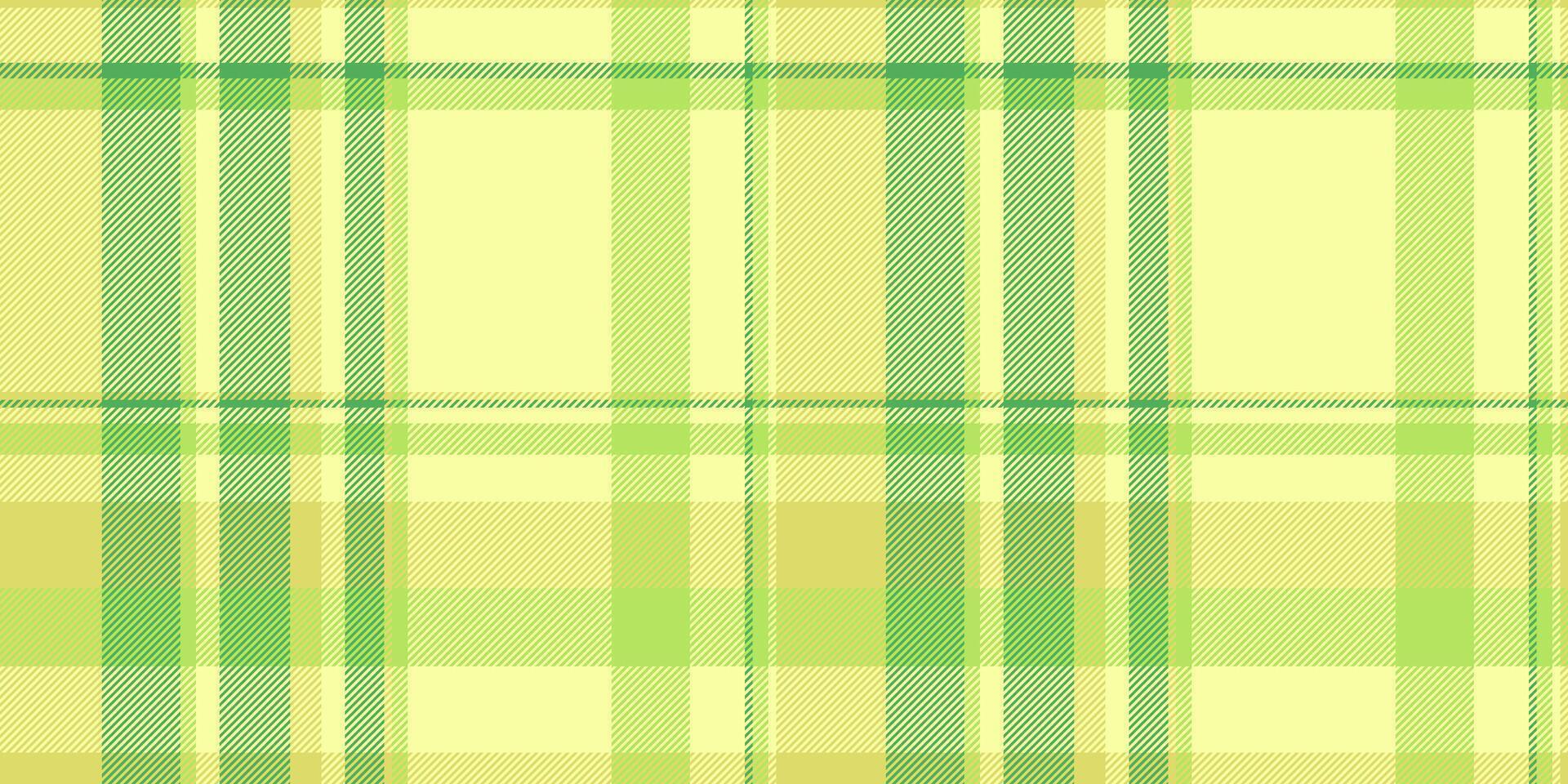 Soft pastel green and yellow plaid pattern. Ideal for textile design, website backgrounds, springsummer themes, and crafting projects. vector