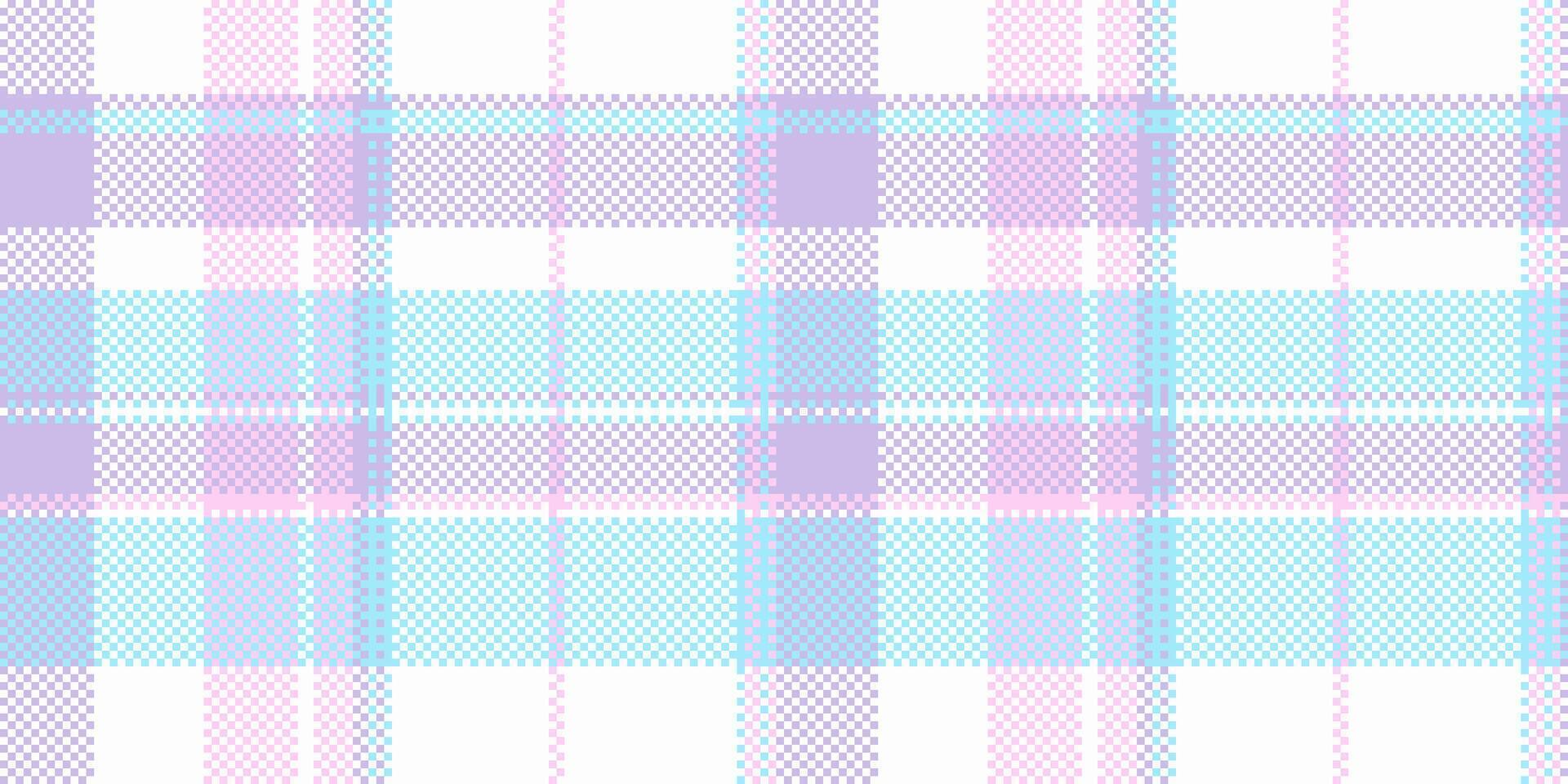 Relax textile seamless texture, japanese tartan fabric check. Handkerchief background plaid pattern in light and white colors. vector