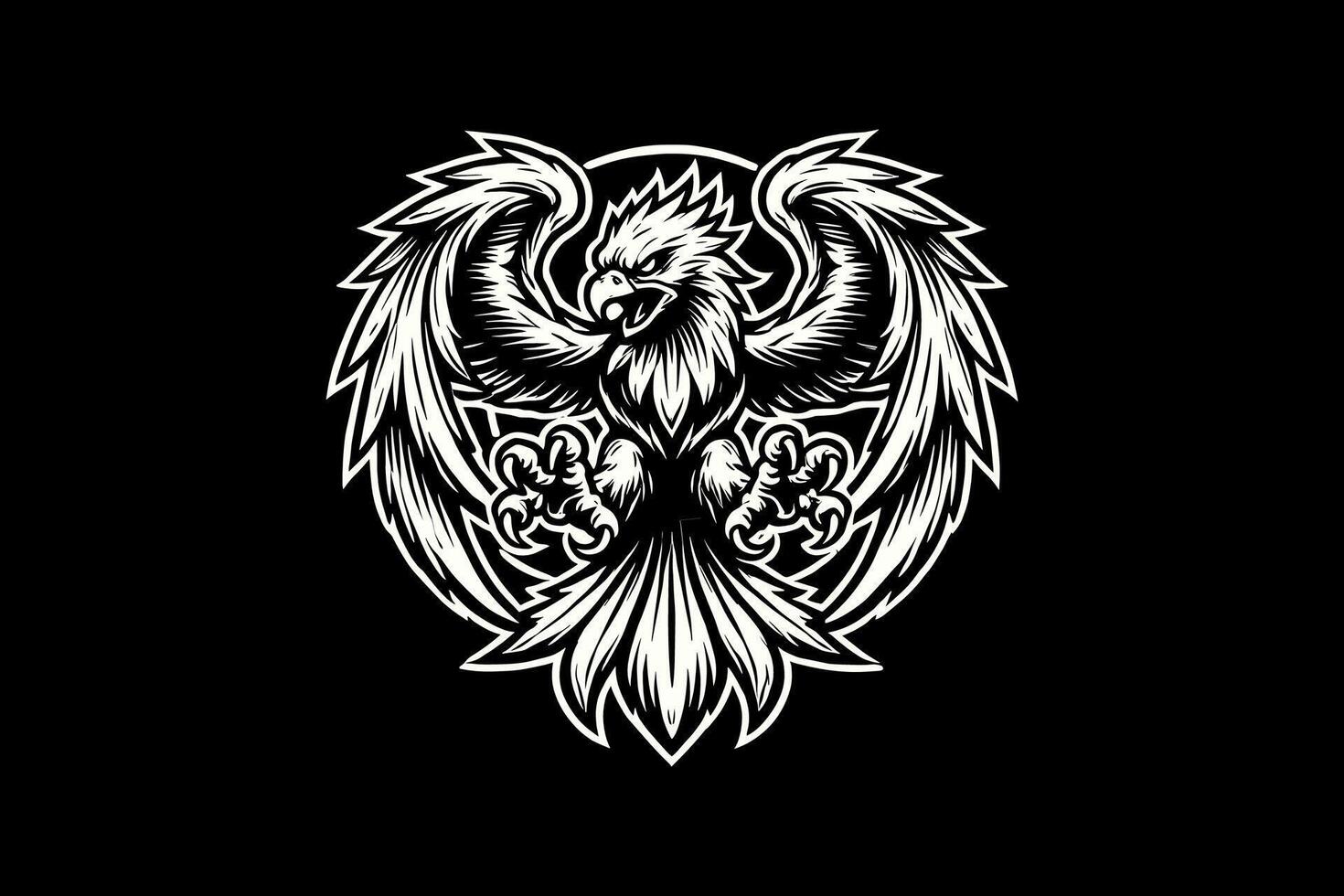 The phoenix is a symbol of power and strength vector