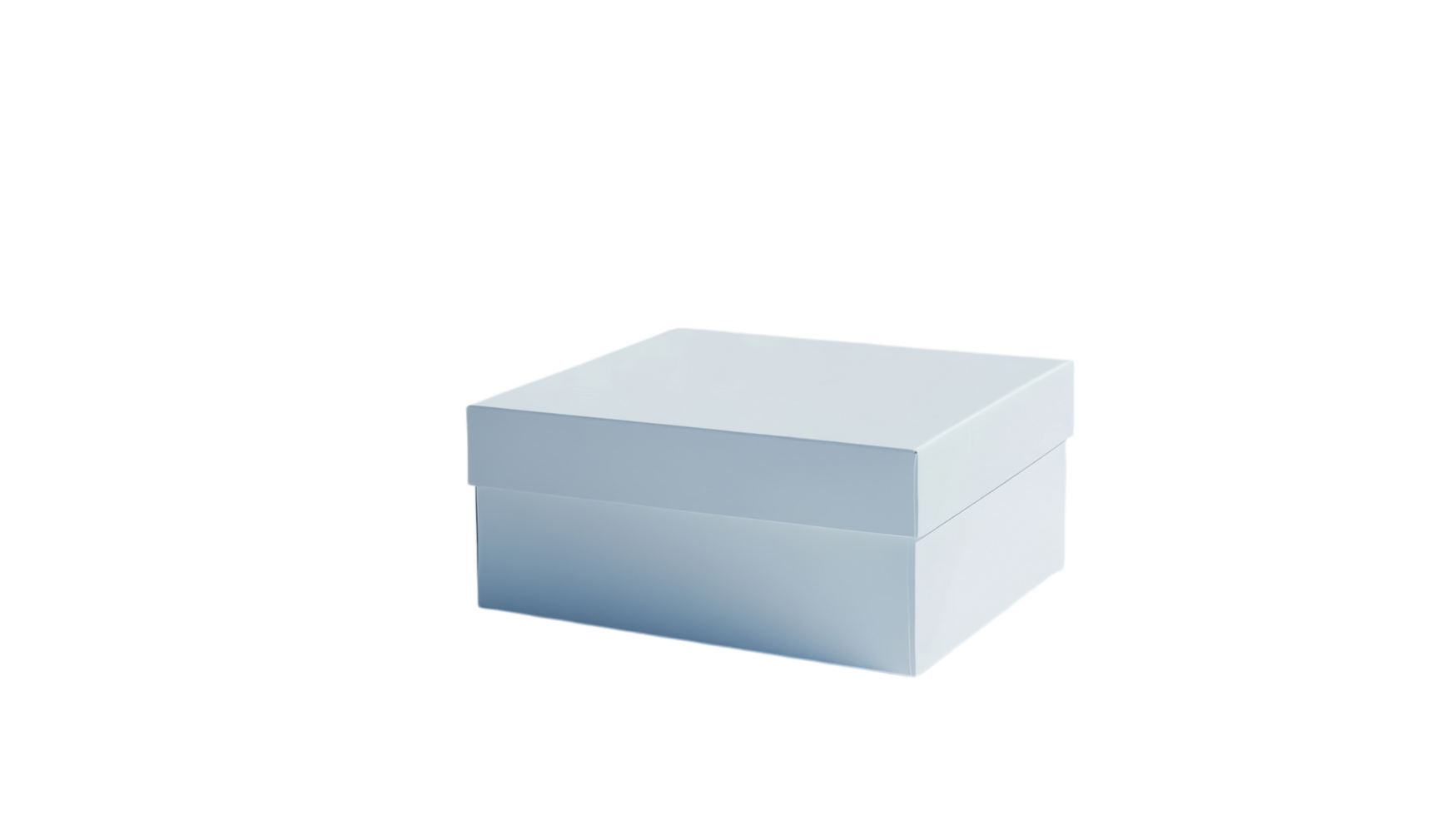 Simple white gift box on a minimalist background, perfect for special occasions and celebrations png