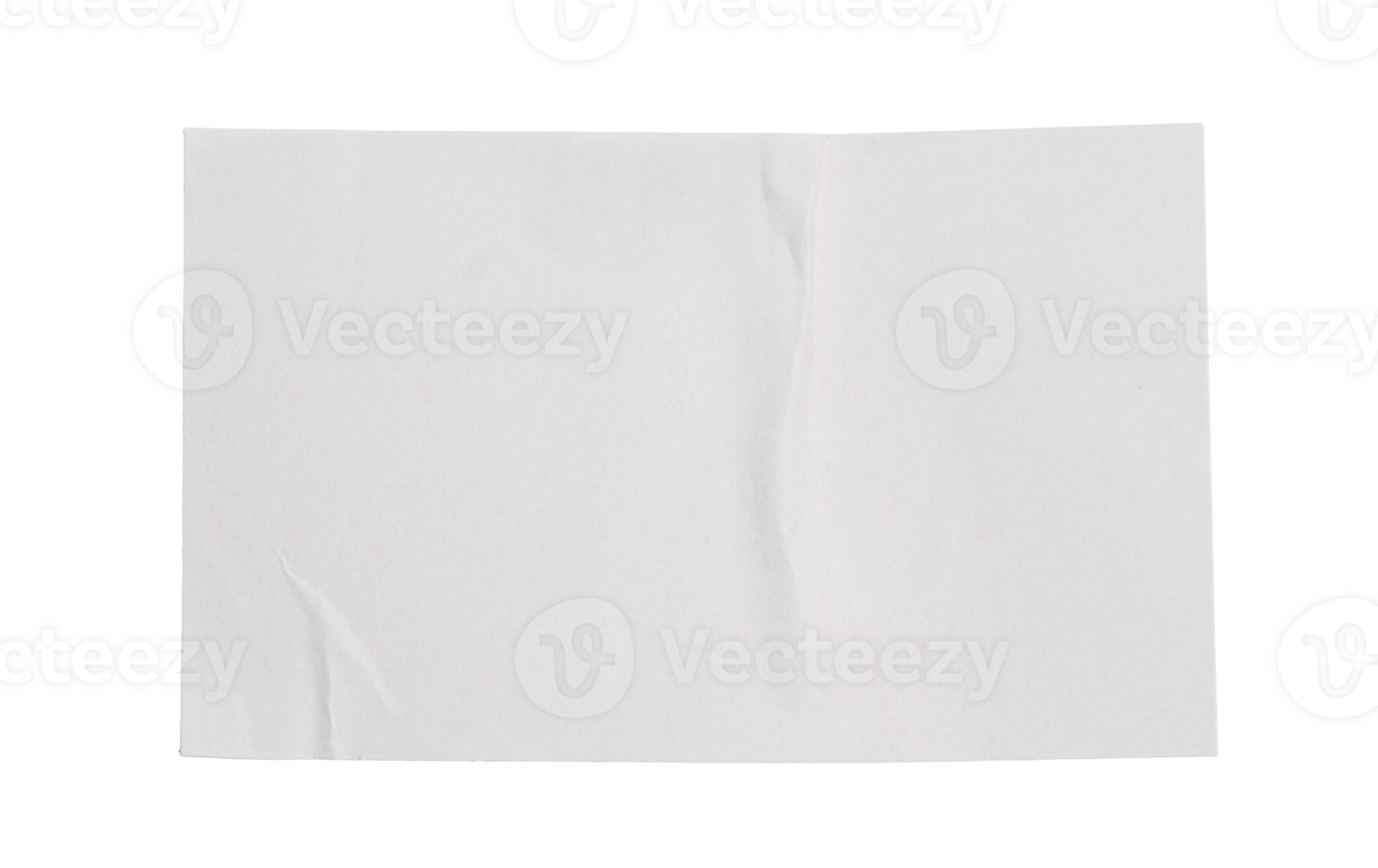 White empty paper sticker mockup sheet with curled corner, transparent background offering clean design space png