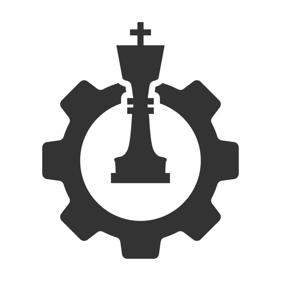 Chess Piece and Gear Icon png