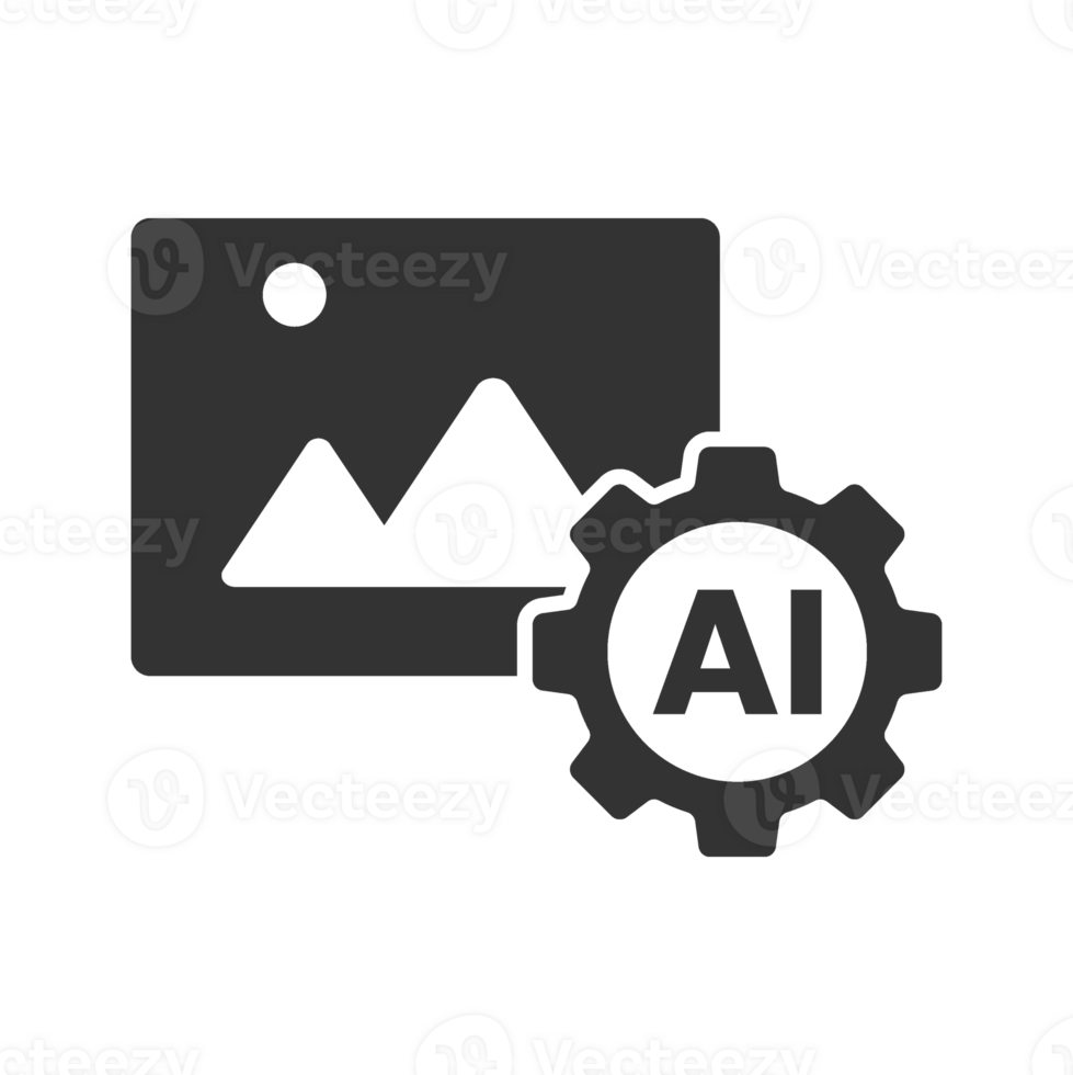 AI Icon for Image Processing and Editing png