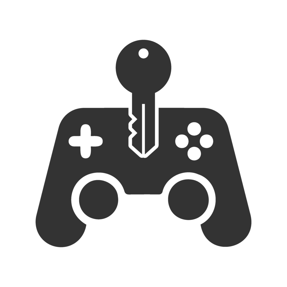 Game Controller with Key Icon png