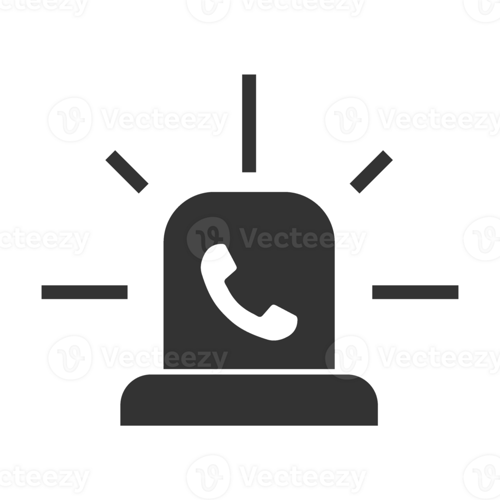 Emergency Phone Icon for Alert and Notification Systems png