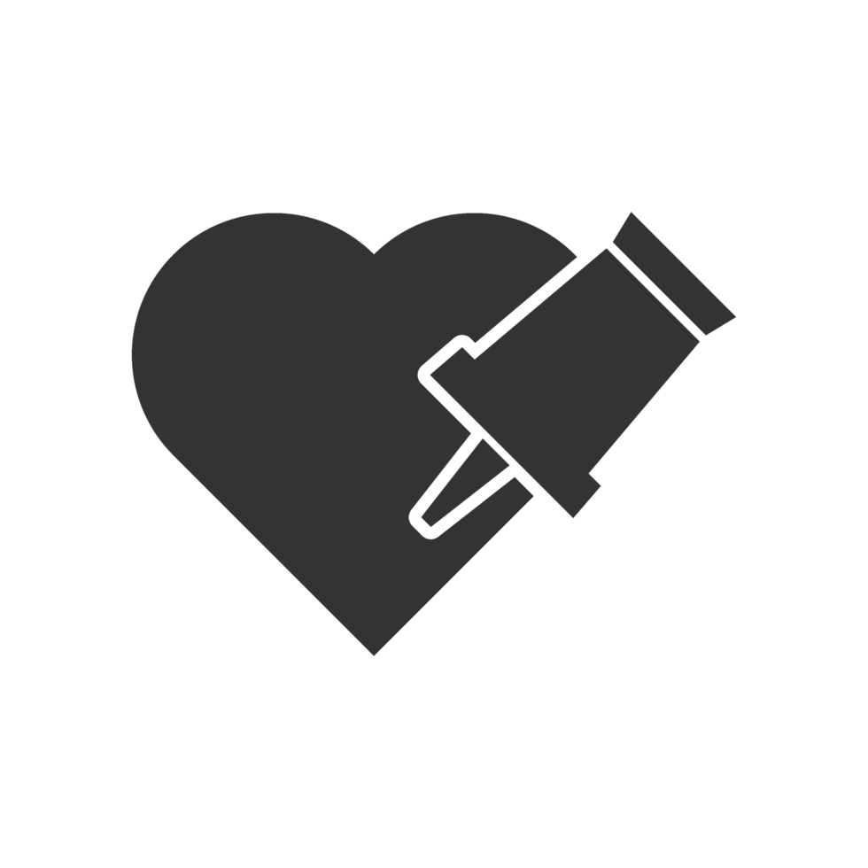 Heart with Hand Icon Representing Health, Care, and Compassion png