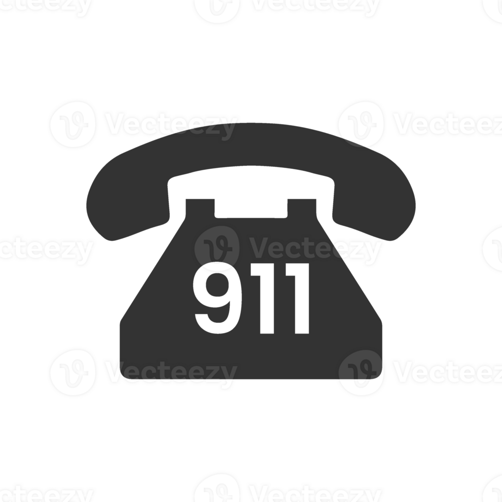 Emergency Call Icon for Crisis Response 911 png
