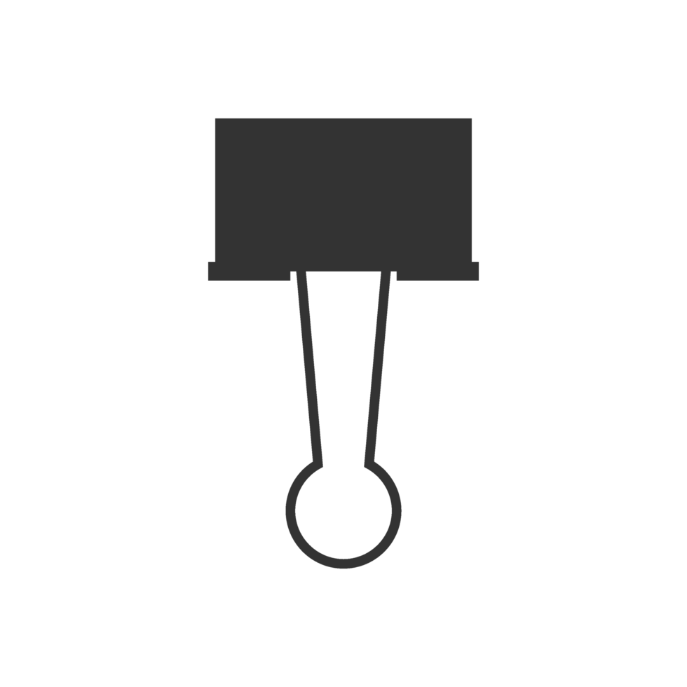 Paperclip Icon Representing Organization and Documentation png