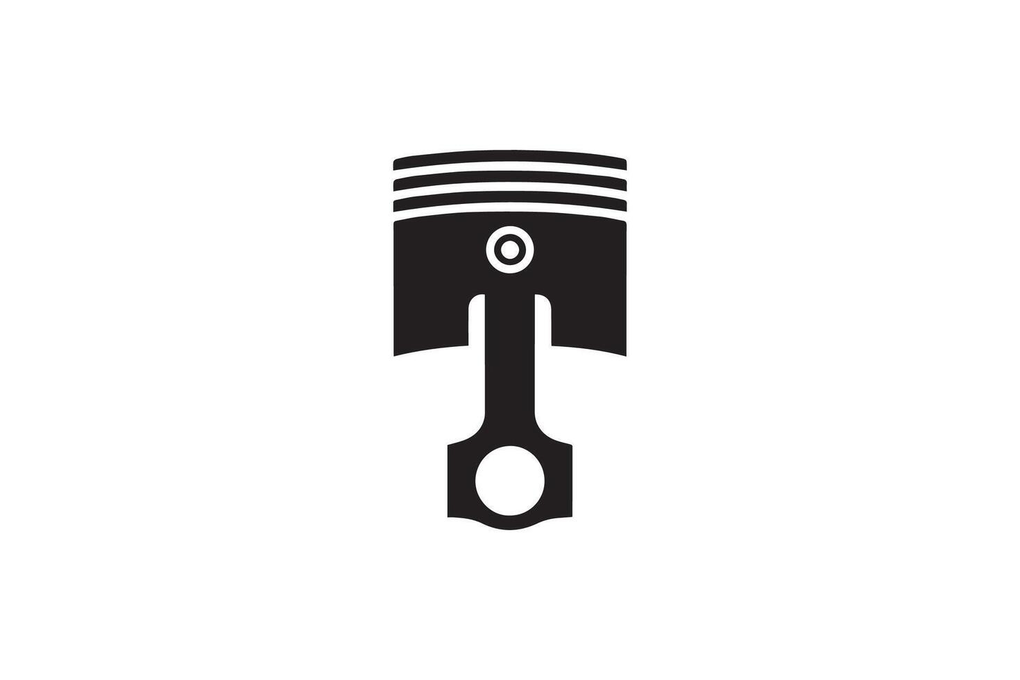 Piston icon illustration on white background vector