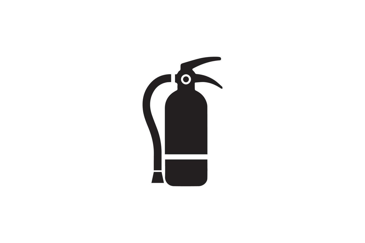 Fire extinguisher icon illustration on white background vector