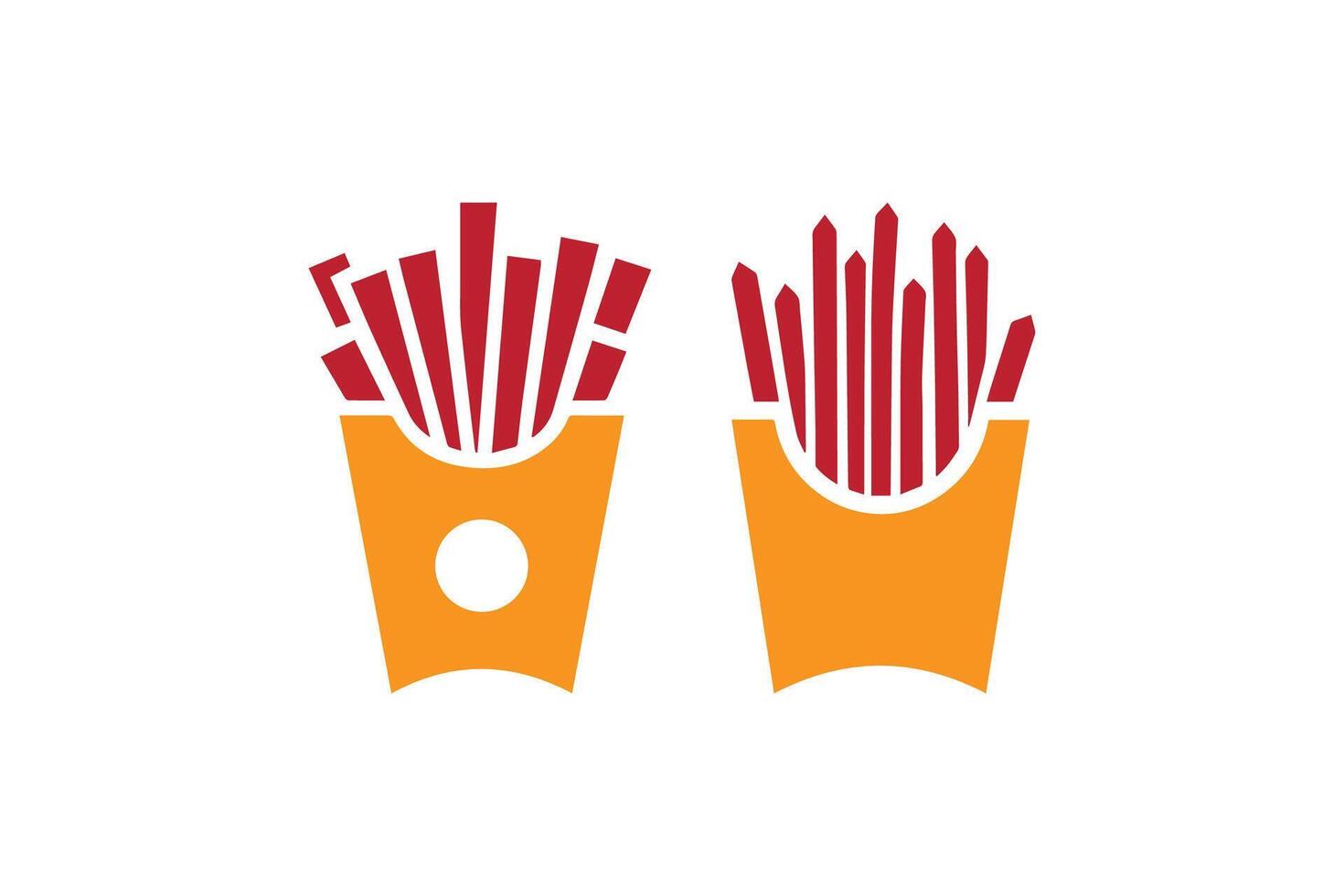 French fries icon illustration vector