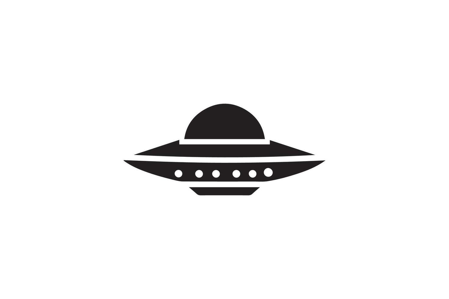 Alien spaceship icon illustration vector