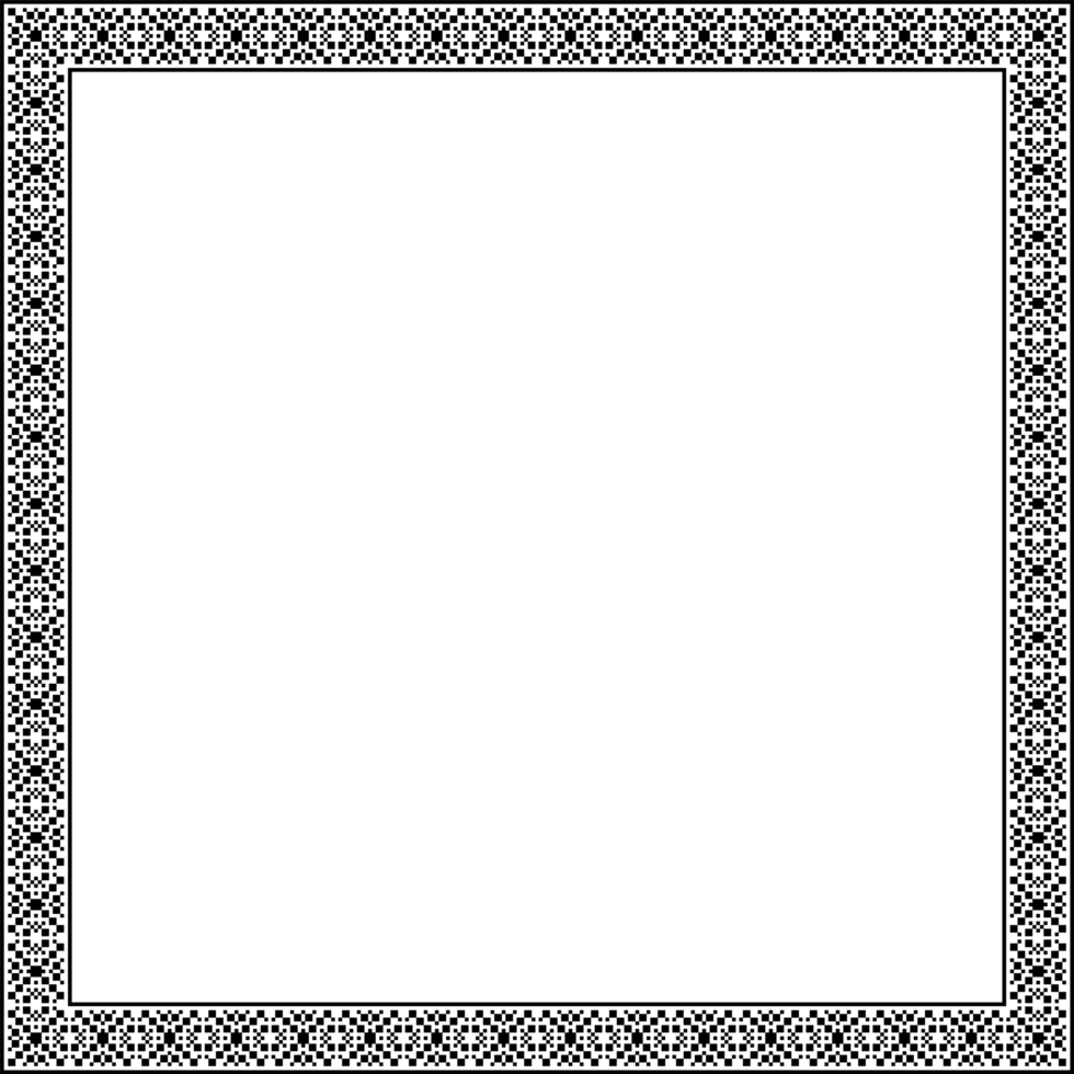 Square border frame seamless pixel pattern png