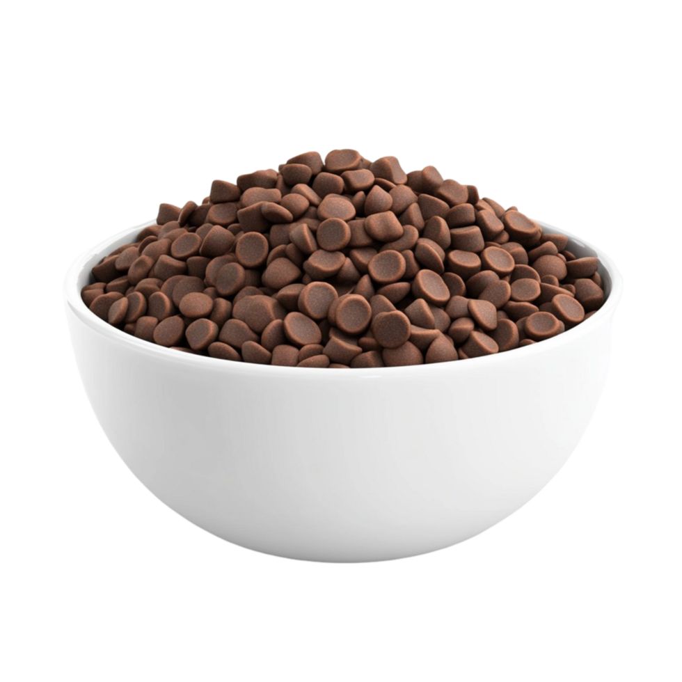 Bowl of Chocolate Cereal on Transparent Background png