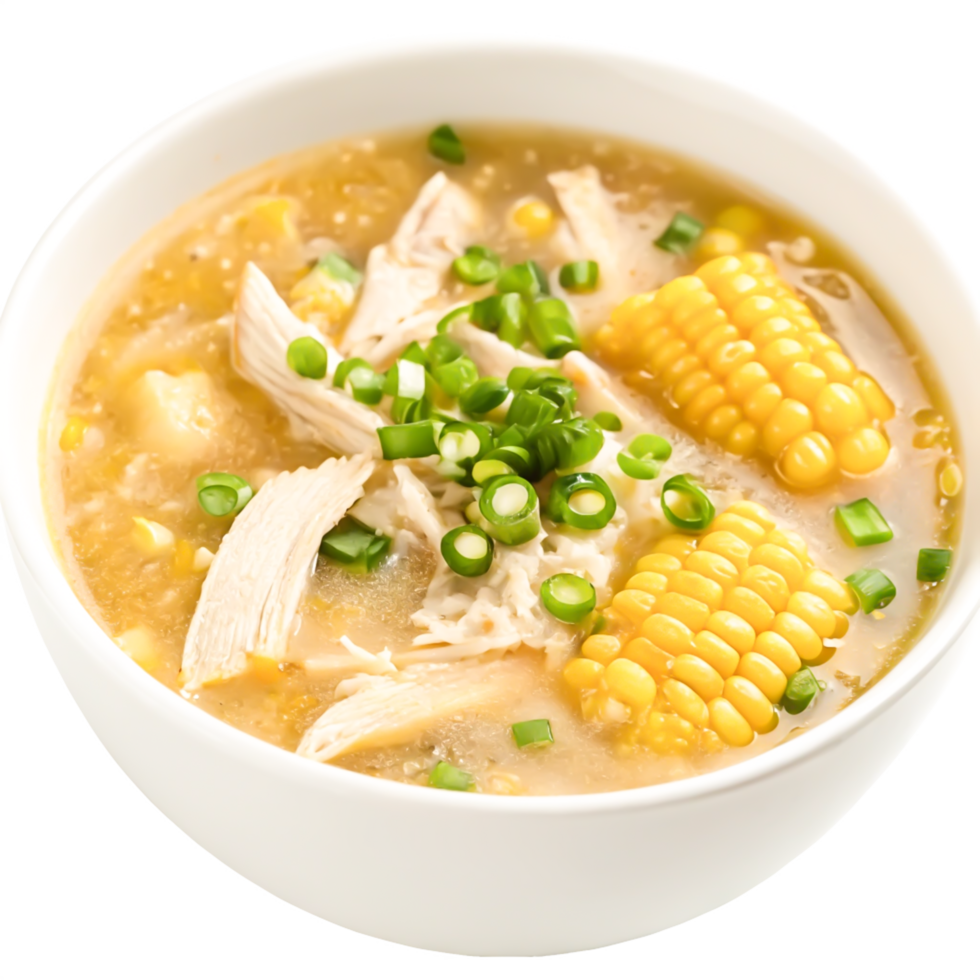 Creamy Chicken and Corn Soup Recipe Delicious, Easy, and Healthy png