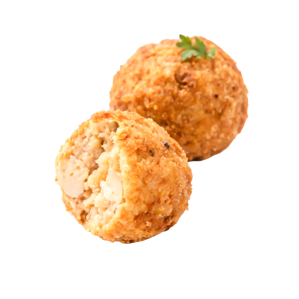 Crispy Fried Chicken Balls Delicious Golden-Brown Texture and Flavor png