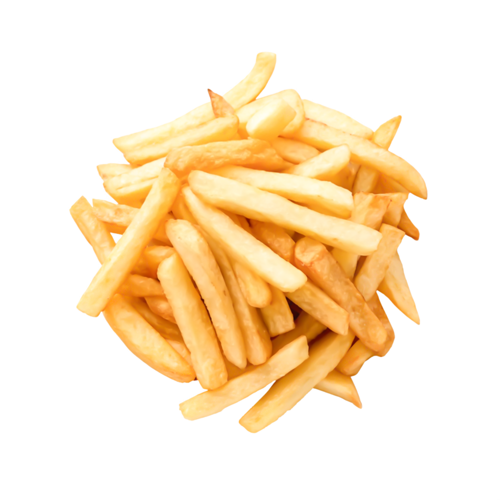 Delicious Golden French Fries and Crispy Potato Sticks png