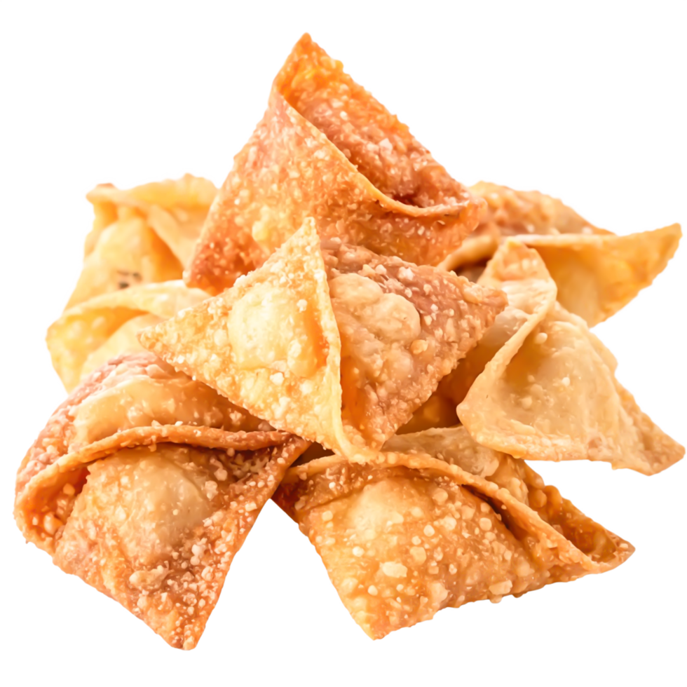 Crispy Fried Wontons, Asian Cuisine Food, Delicious Appetizer, Close Up png
